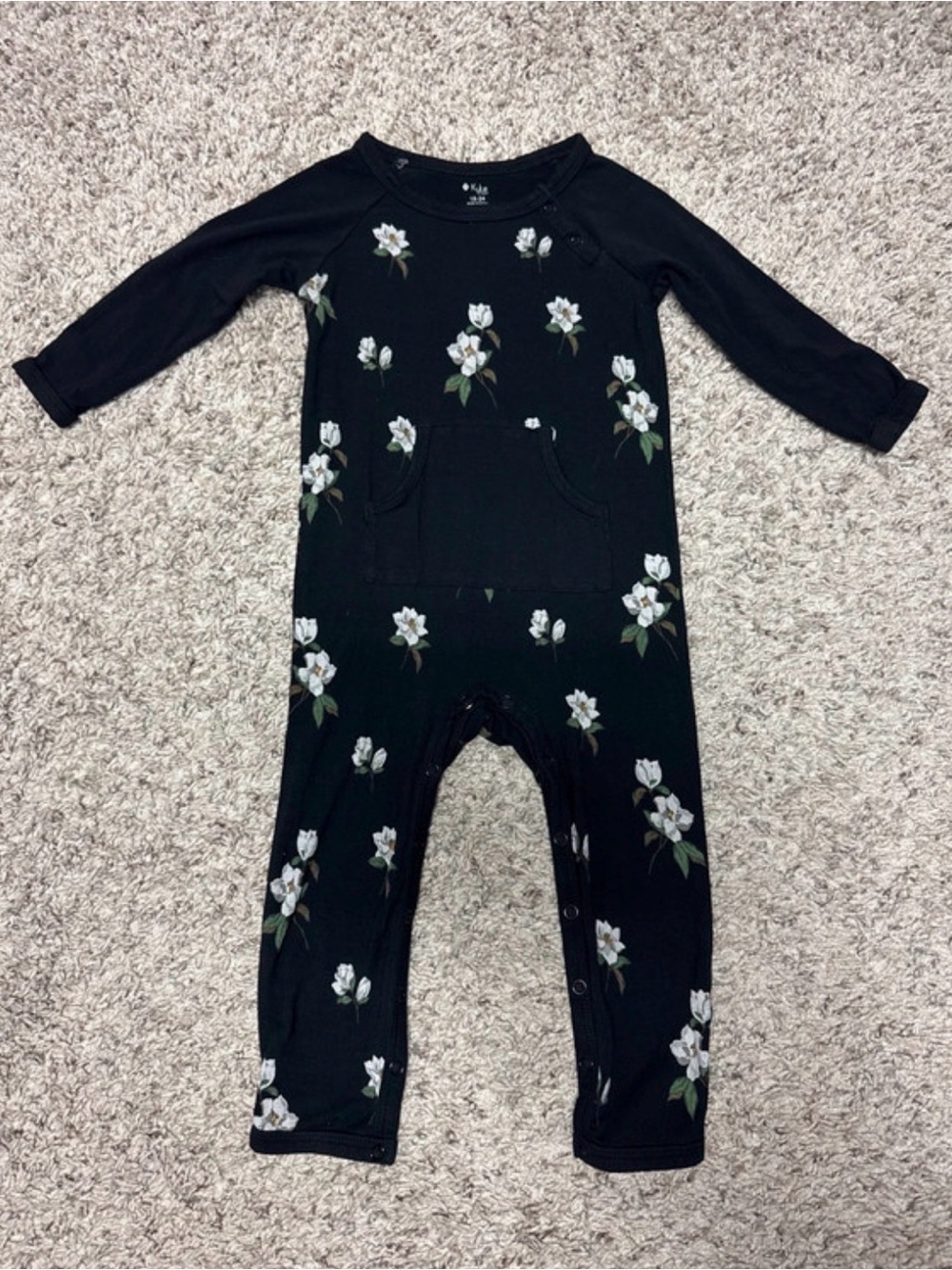Kyte Baby Midnight Magnolia One-Piece Romper